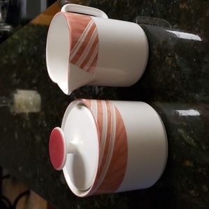 Sango Cream and Sugar Set by Wendy Klein.